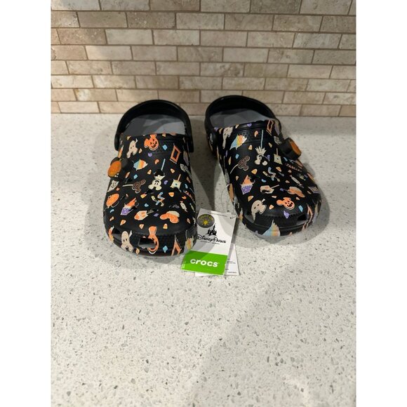 DISNEY PARKS EXCLUSIVE 2020 HALLOWEEN Light Up CROCS Adult Men 9/Women 11 New - Picture 1 of 4